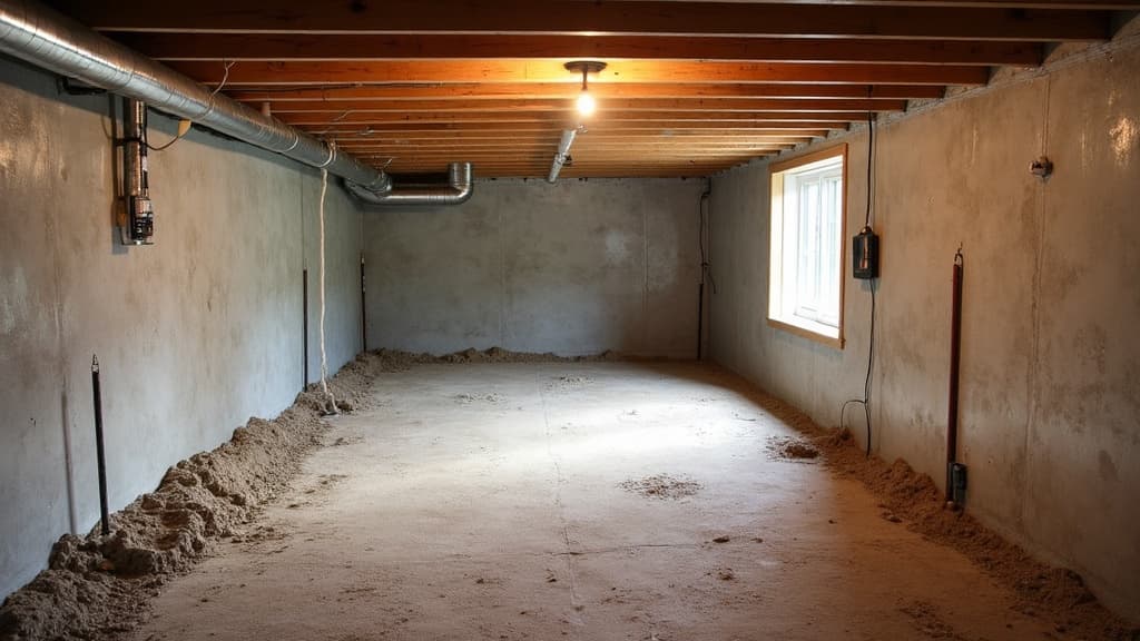 Finished crawlspace after foundation repair